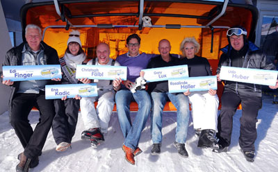 Bergwärts gondeln…